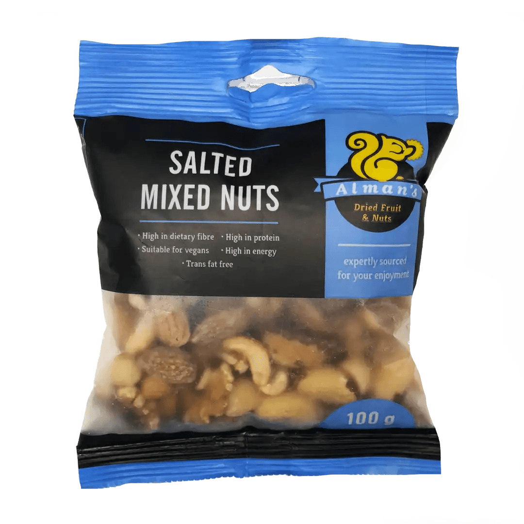 Alman's Mixed Nuts Salted, 100g