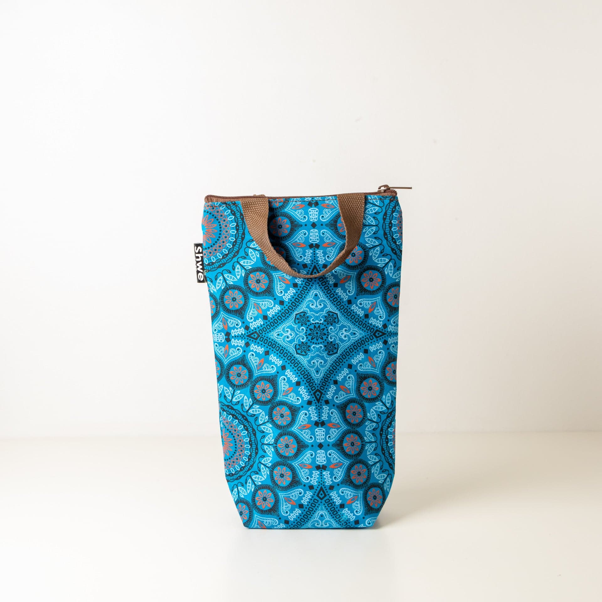 Shwe Single Wine Bottle Cooler Tote with Carrier Handles