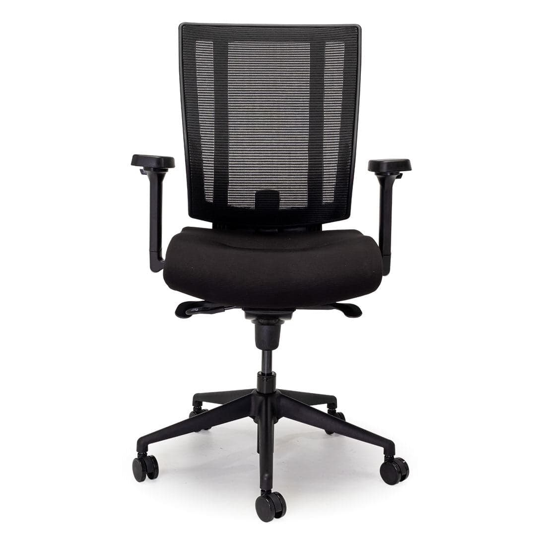 NetOne Mid-Back Black Office Chair