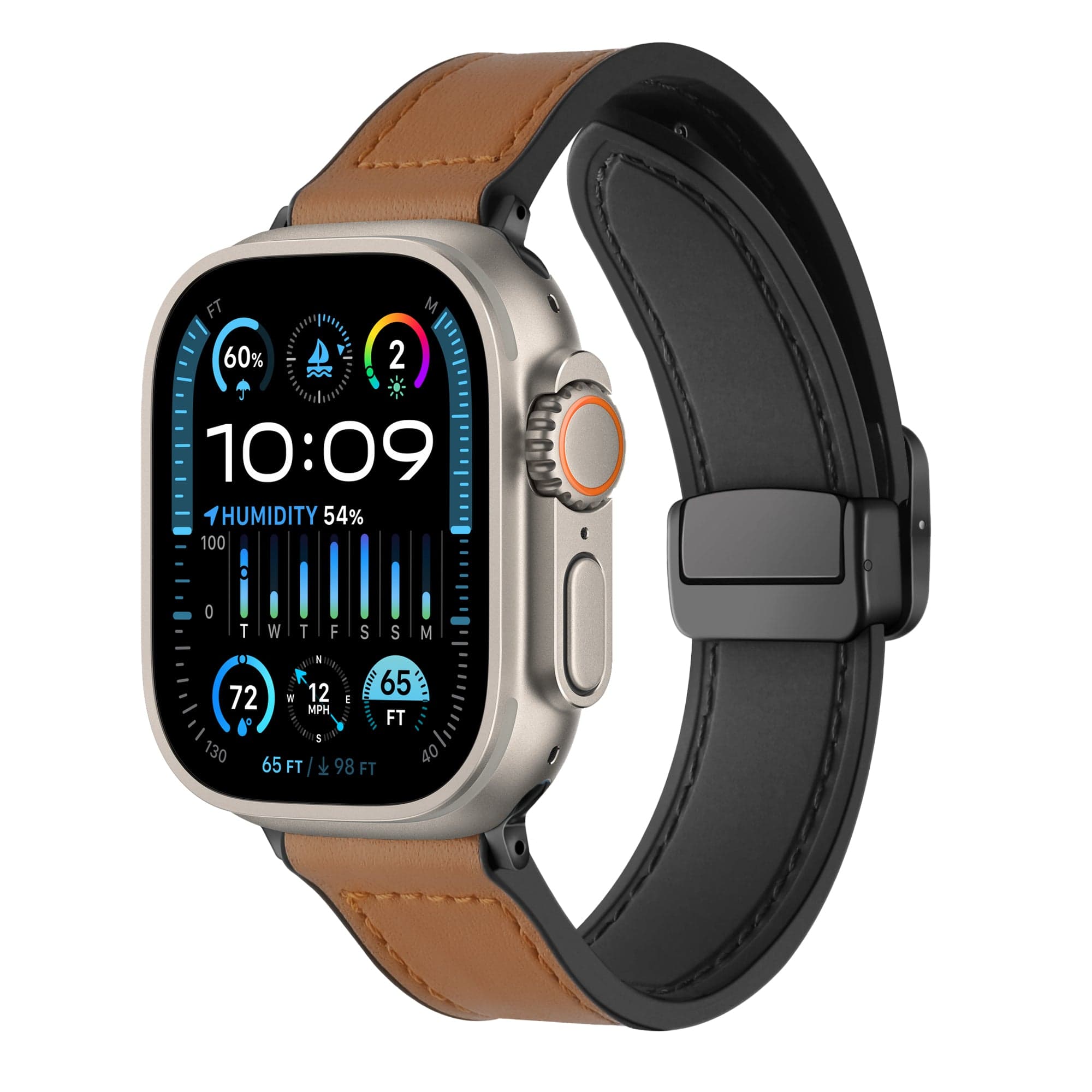 Brigata Italian Leather Strap For Apple Watch (All SIzes)