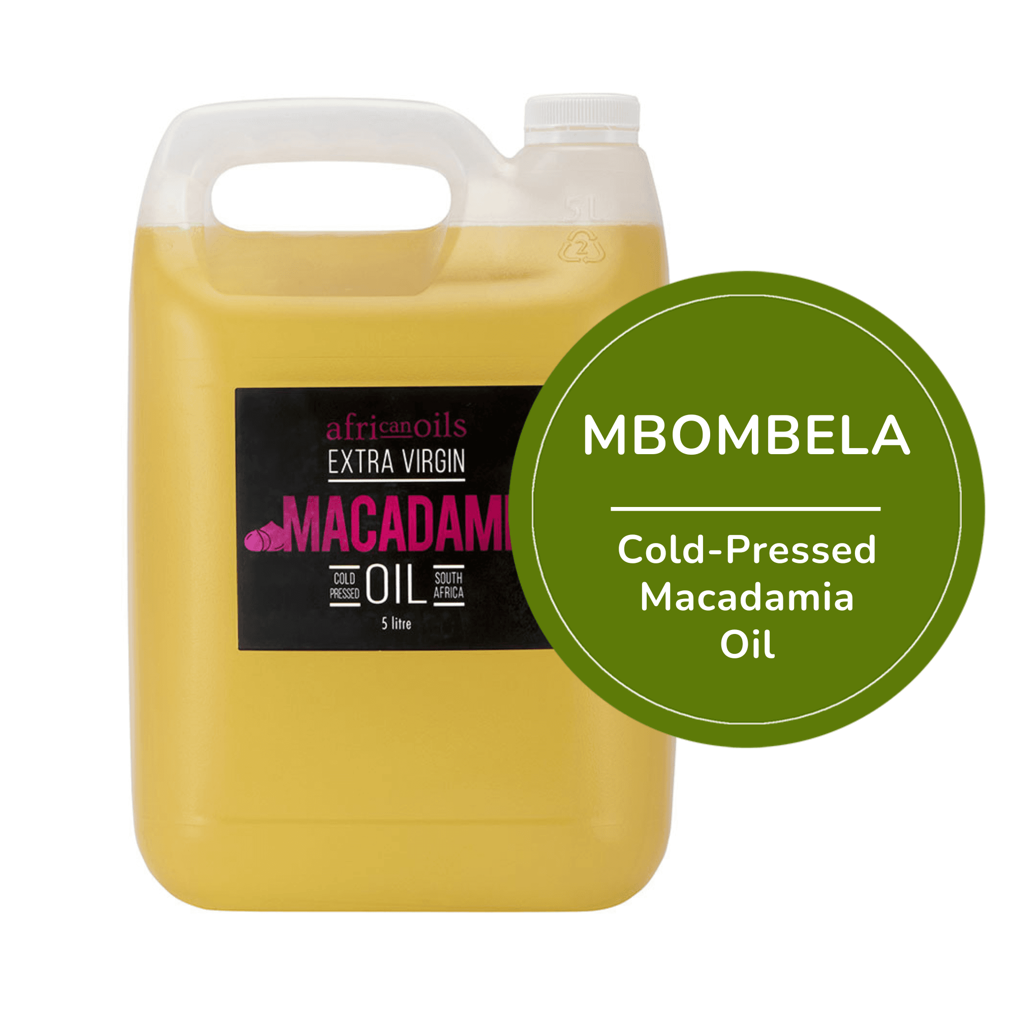 5L Cold-Pressed Macadamia Oil - Mbombela