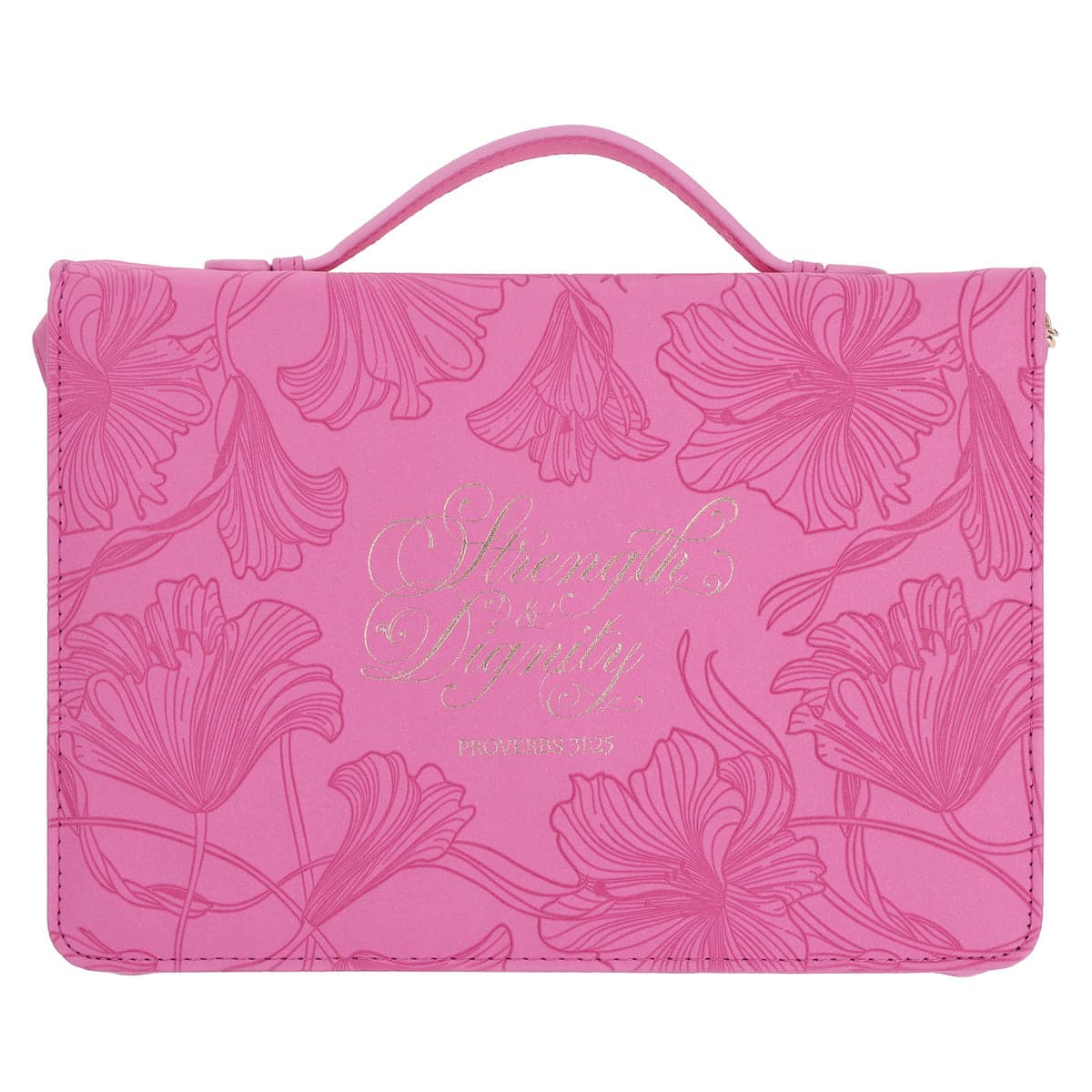 Strength and Dignity Faux Leather Bible Bag