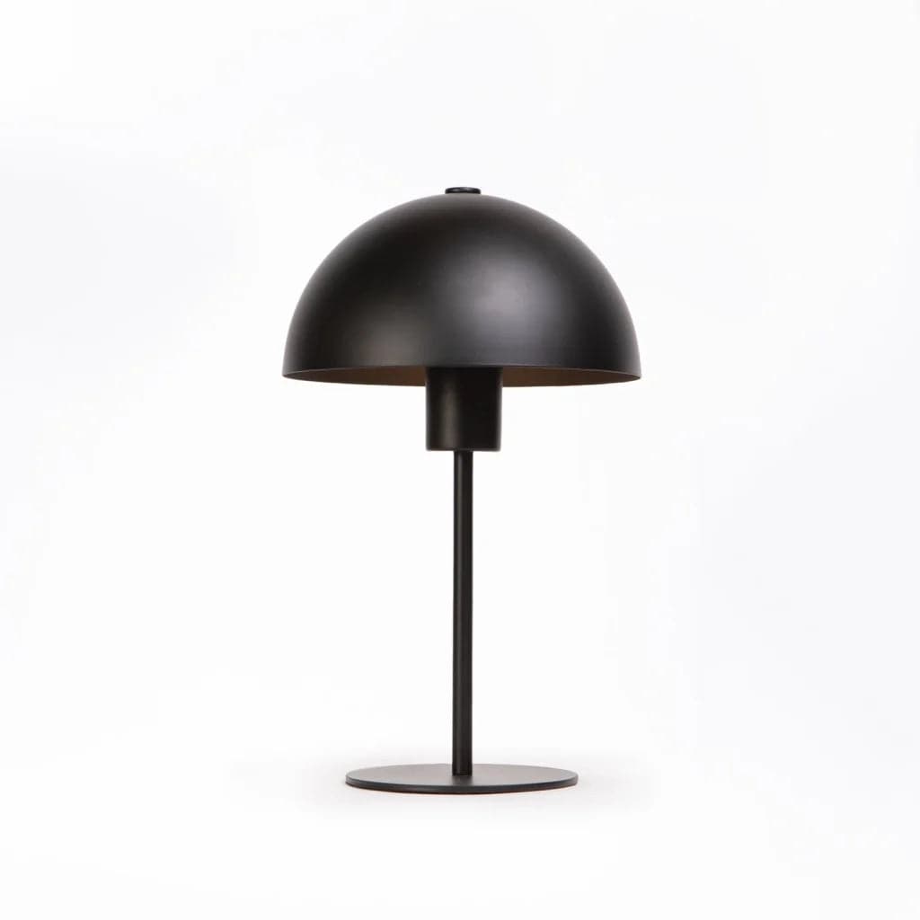 TABLE LAMP BLACK METAL DOME